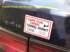 Cape Cod Canal Tunnel Permit #5150 Red - Sticker 