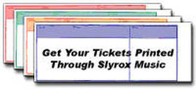 Slyrox Music Ticket Printing Services