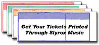 Slyrox Music Ticket Printing