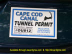 Cape Cod Canal Tunnel Permit #OU812 Blue - Sticker 