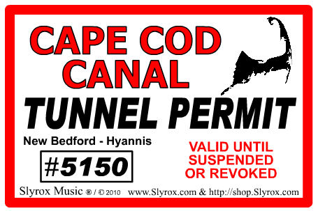 Cape Cod Canal Tunnel  Permit #5150 Red - Sticker